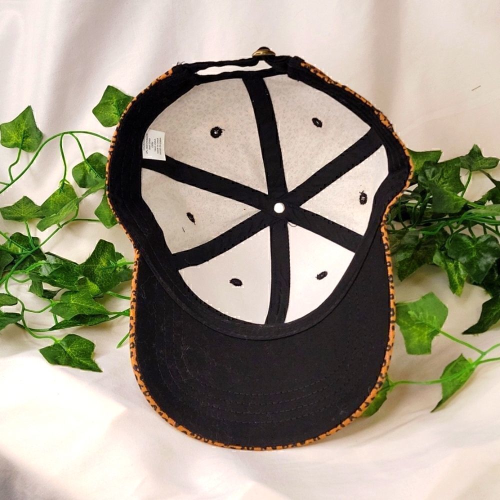 Leopard Print Ball Cap. OSFA. Like New - Picture 6 of 8